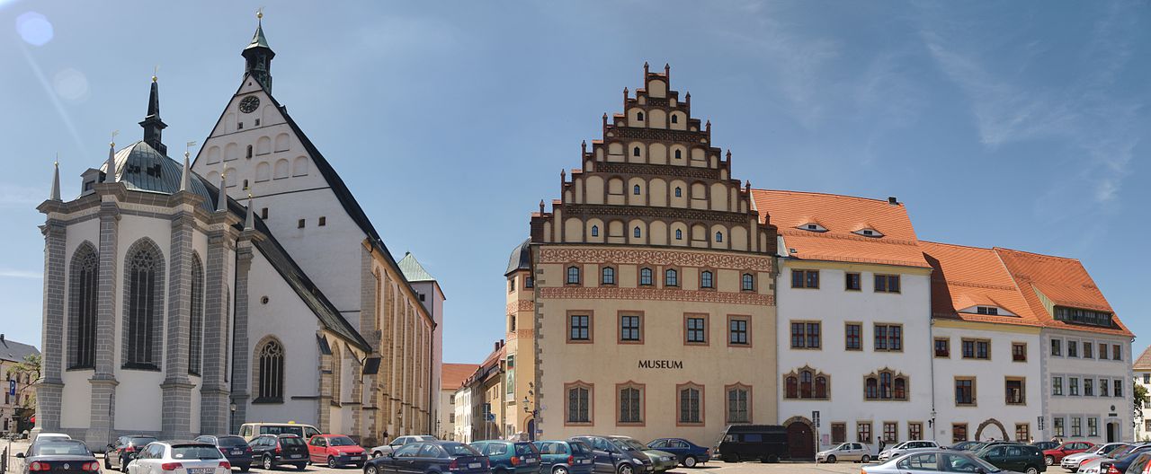 Freiberger Dom mit Untermarkt und Stadt- und Bergbaumuseum